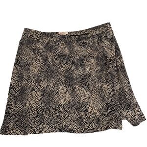 Chic Black and Cream Women's Mini Skirt